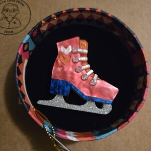 Erstwilder Modern Holiday Festivity On Ice Brooch